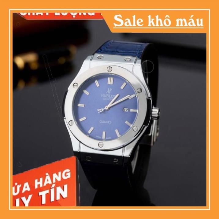Đồng hồ nam Hublot - Bản classic máy pin - Fullbox tặng vòng tay - Bảo hành 12 tháng