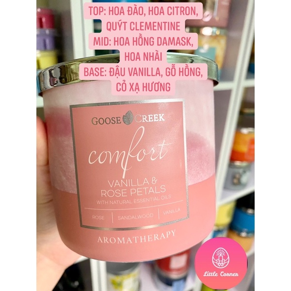 Nến thơm 3 bấc GOOSE CREEK 411g - Dòng Aromatherapy