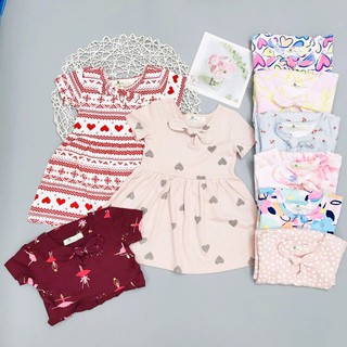 [Siêu Xinh] Váy Thun Nơ Bé Gái, Size 6-10, Hàng Made In Vn, Chất Cotton Xuất Dư Đẹp, Nhiều Màu Sắc Cho Bé Lựa Chọn