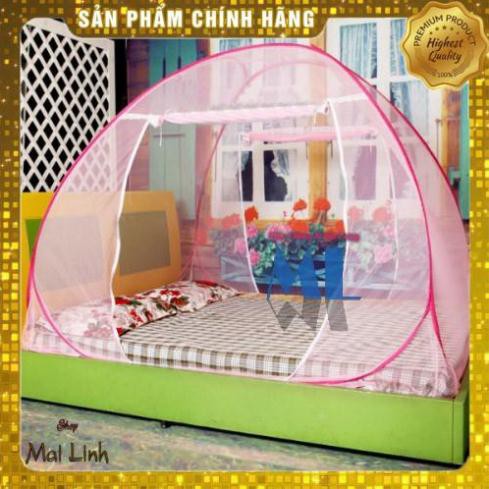 [XÃ HÀNG ] Mùng chụp tự bung 1m4 x 2m - HỒNG HOA