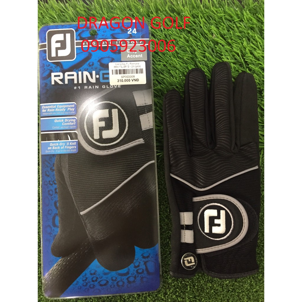 Găng tay gôn cho nam bên phải, trái (golf glove) FJ Footjoy Raingrip [chính hãng]