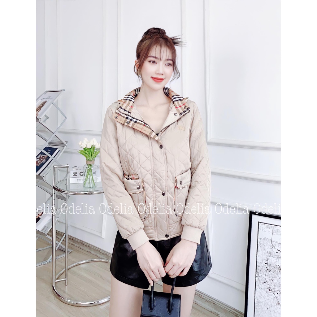 Áo trám ô cao cấp Odelia, cổ đứng, túi hộp - A6444