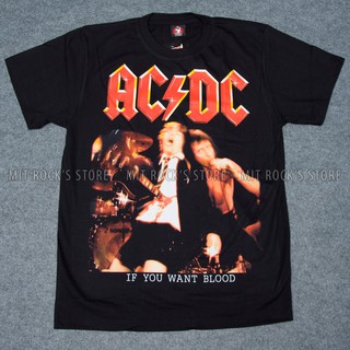 Áo acdc - rock band tee - áo rock - size s, m, l, xl, xxl - áo thái lan