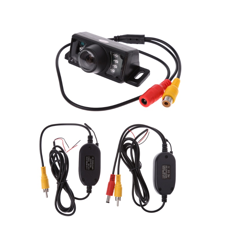 chin 2.4G Wireless Car Reverse Rear View Backup Camera 7LED IR Night Vision Parking Kit