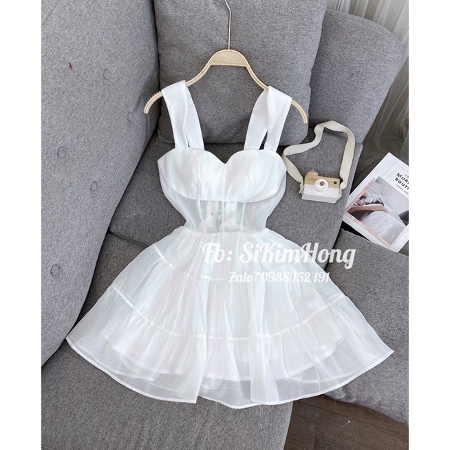 [Mã FAMARAL1 giảm 10K đơn 50K] ĐẦM ĐAN DÂY LƯNG THIẾT KẾ 2 lớp chuẩn sịn ( Ảnh shop chụp thật 100%) | BigBuy360 - bigbuy360.vn