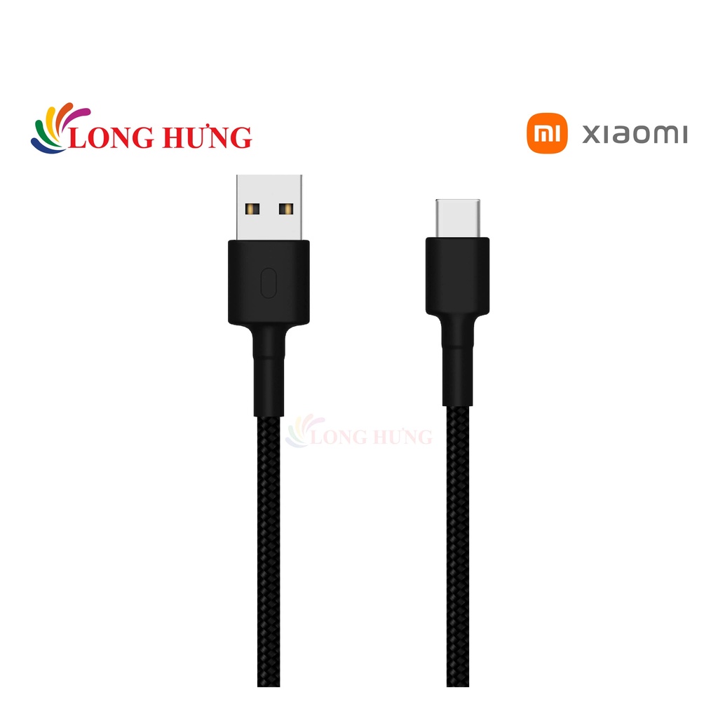 Cáp USB Type-C Xiaomi Mi Type-C Braided Cable 1m SJV4109GL/SJV4110GL SJX10ZM - Hàng chính hãng - Dòng điện an toàn