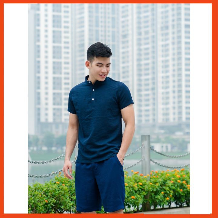 Bộ Đũi Nam Đồ Bộ mùa hè quần áo cộc tay đẹp cao cấp BD33