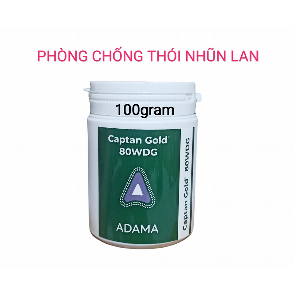 Phòng trừ thối nhũn lan Captan Gold 80WDG lọ 100g hàng nhập mỹ