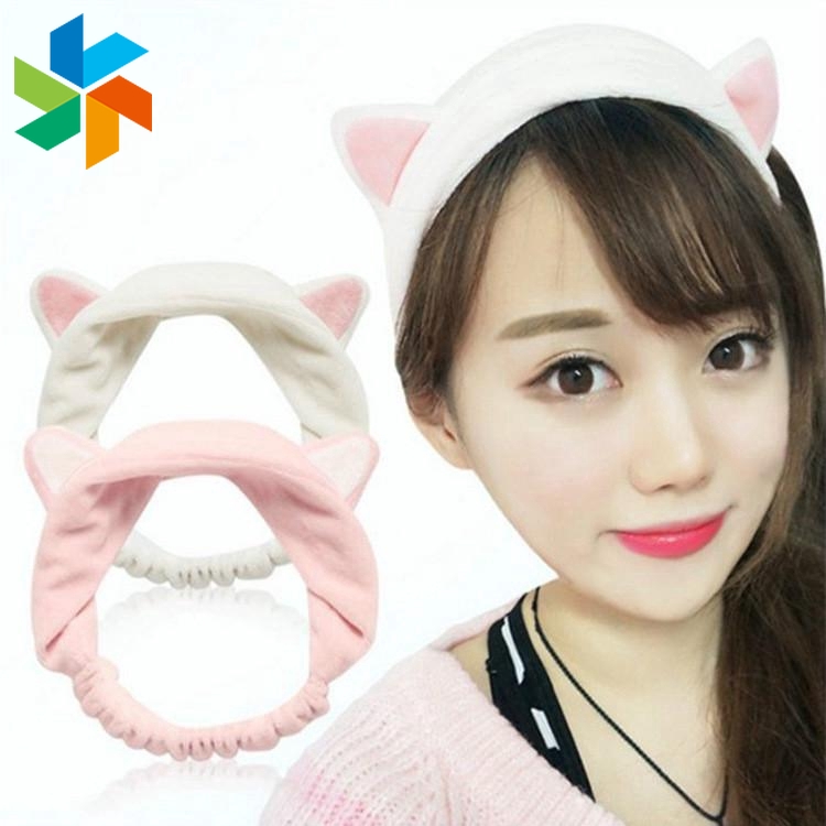 [Hàng mới về] Băng đô tai mèo hỗ trợ rửa mặt trang điểm đáng yêu dành cho phái đẹp