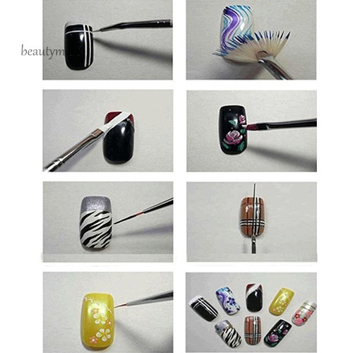 [Hàng mới về] Bộ 23 bút vẽ móng tay làm nail UV thiết kế tiện lợi