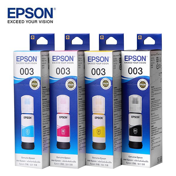 Mực Epson 003 Chính Hãng Black Ink Bottle (C13T00V100) - Mực Epson L1110 / L3110 / L3150 / L1110 / L5190