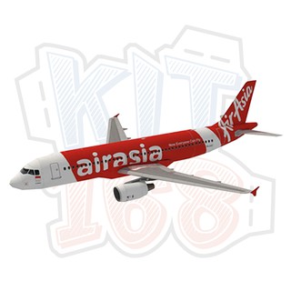 Mô hình giấy máy bay Air Asia Airbus A320-200
