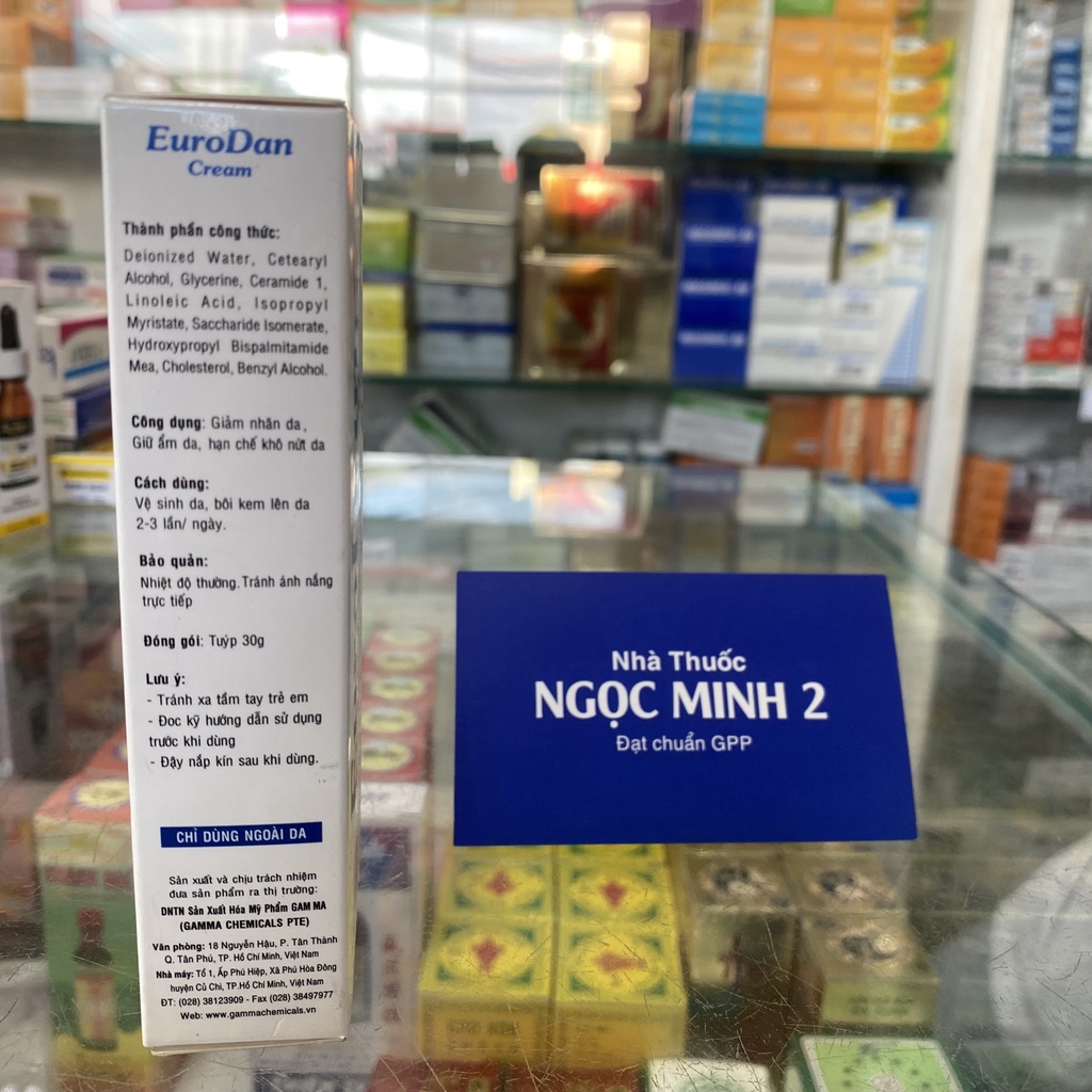 ✅ [Chính Hãng] EuroDan Cream (tuýp 30g) (Giảm nhăn da, giữ ẩm da, hạn chế khô nứt da.