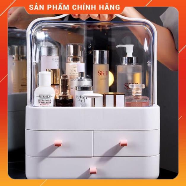 [Giảm 50%] Hộp đựng mỹ phẩm nhiều ngăn cao cấp có nắp đậy rất tiện dụng - Loại To