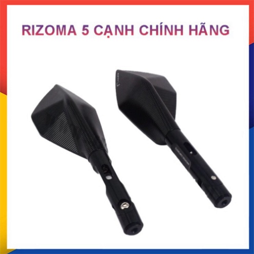 Gương Xe Máy Chính Hãng Rizoma 5 Cạnh Tặng Ron Xoay - 1 Chiếc Trái