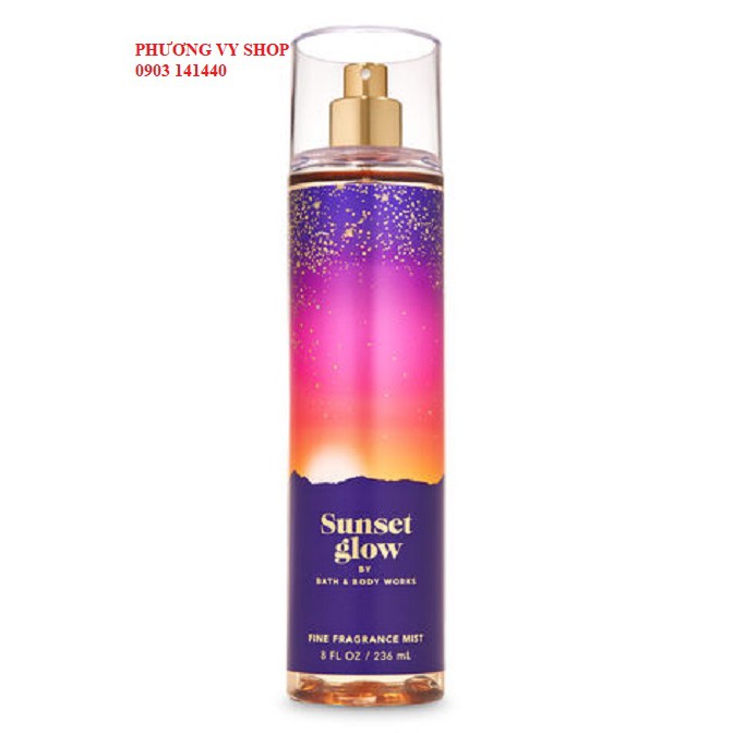 Xịt thơm toàn thân hương nước hoa BBW SUNSET GLOW