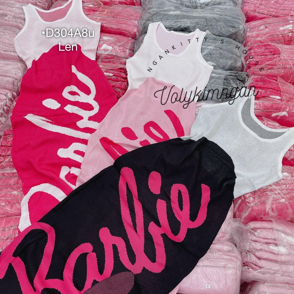 Đầm Len Dệt Kim Barbie Dài Xẻ ( Có Sỉ sll )