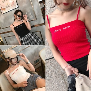 Áo thun hai dây nữ cherry