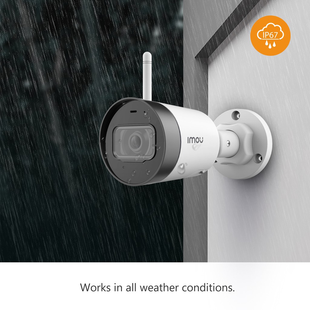 IMOU IP WIFI 30M security camera night vision warning sensor with high-end IP67 anti-weather microphone