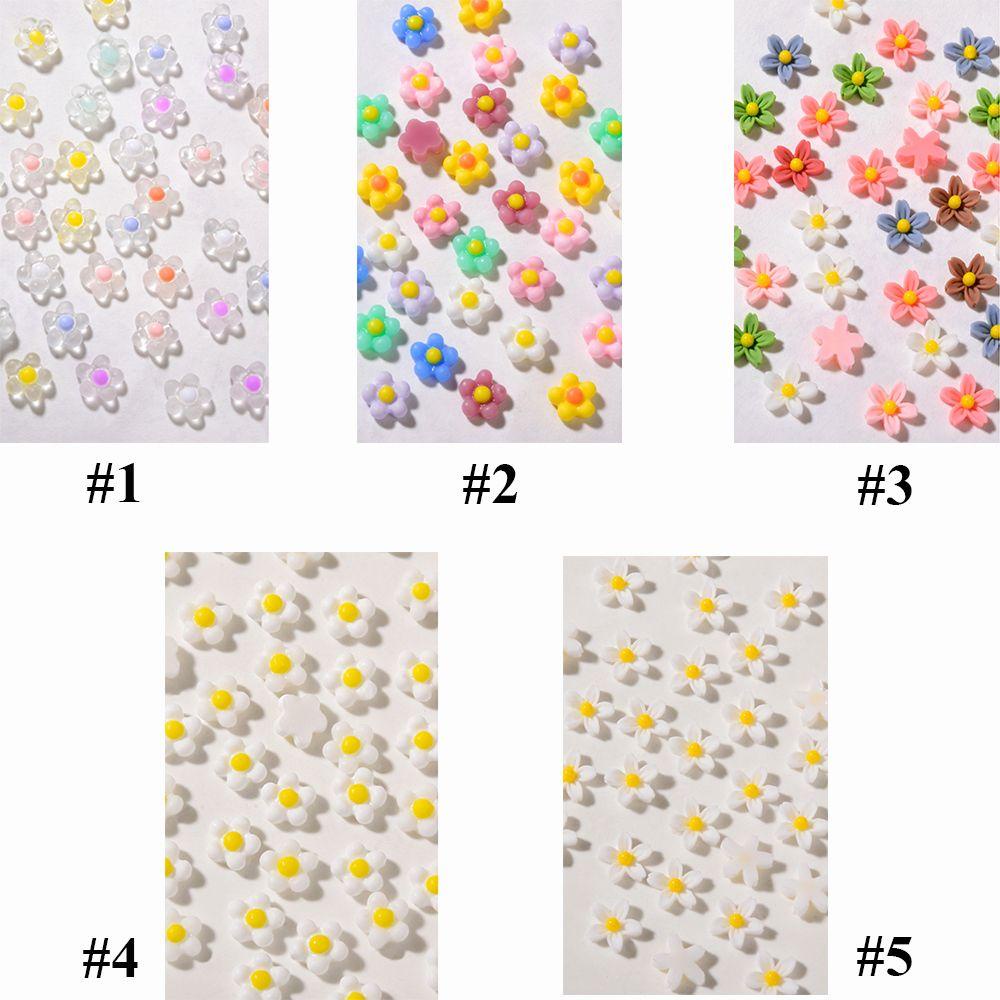 Bộ 50 Hoa Trang Trí Móng Tay Nghệ Thuật 3D Thời Trang Dành Cho Nữ