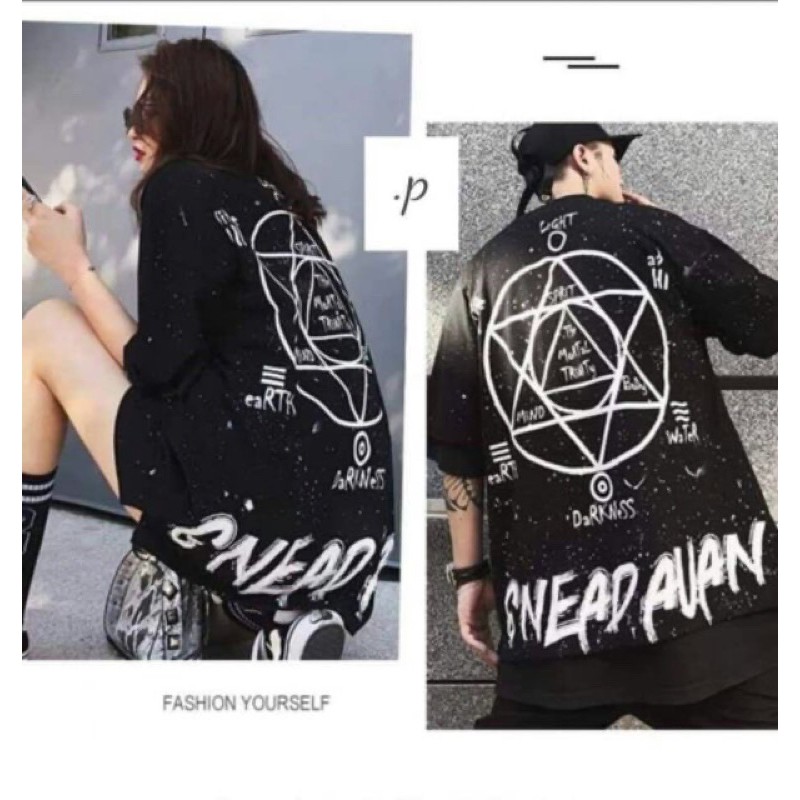 Áo thun unisex Khổng Hiền from rộng cổ tròn tay lỡ freesize 38 - 70kg SAO VẨY SƠN | BigBuy360 - bigbuy360.vn