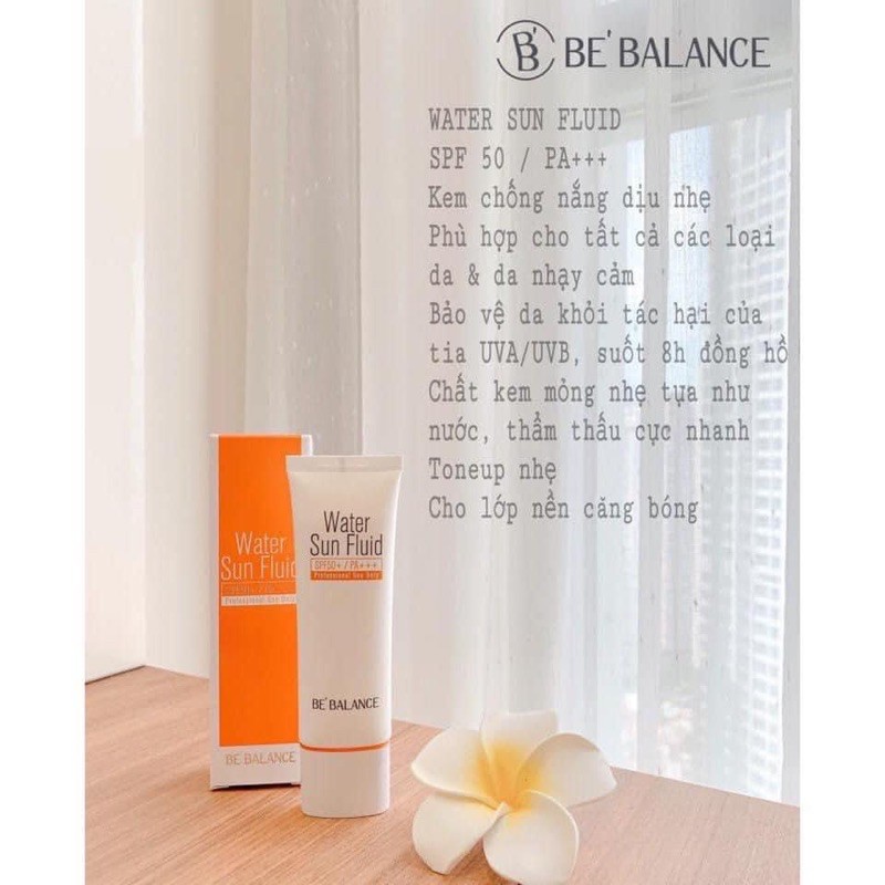 Chống nắng BE’BALANCE - BEBALANCE WATER SUN FLUID