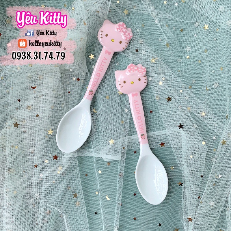 MUỖNG NHỰA MELAMINE HELLO KITTY