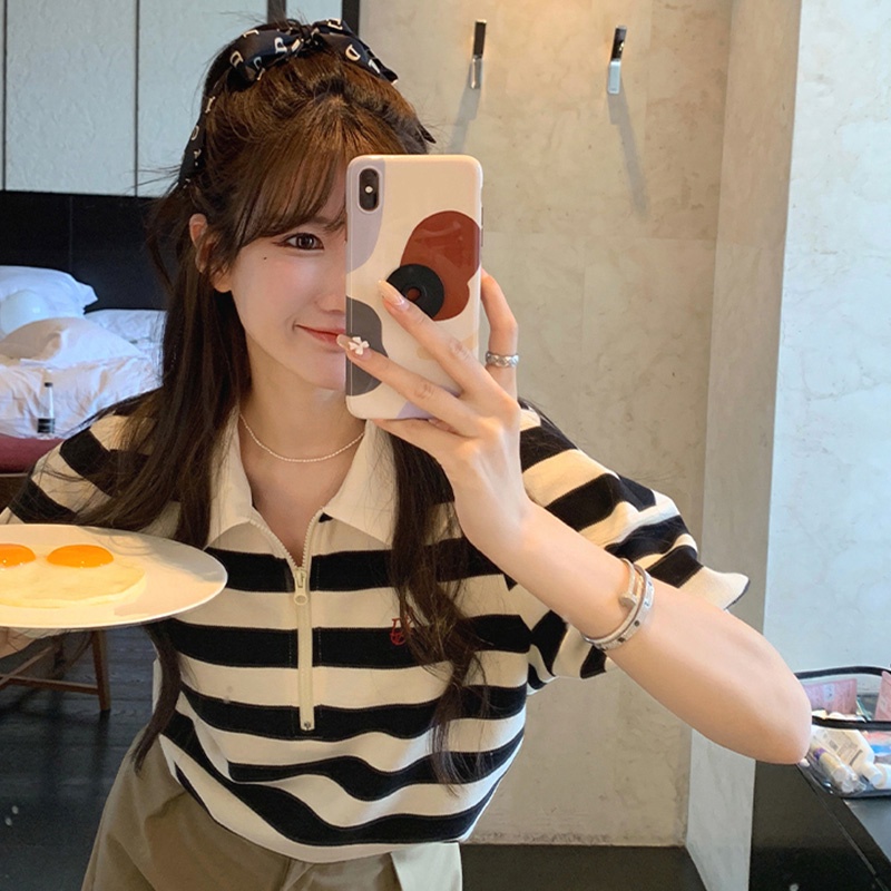 NRVP Áo Thun Ngắn Tay Dáng Rộng Thời Trang Đường Phố Hàn Quốc Cho Nữ