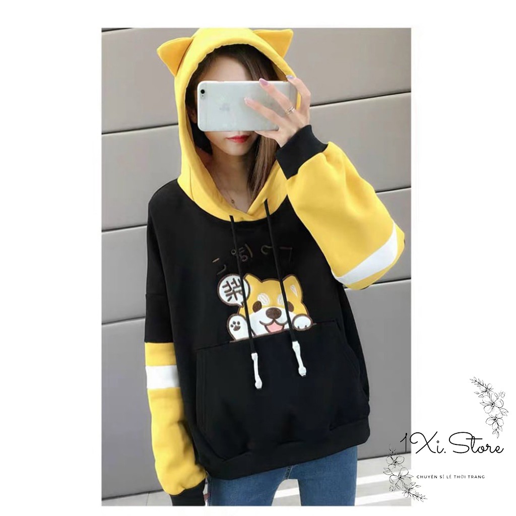 Áo hoodie hoạ tiết nỉ bông nam nữ dày dặn dễ thương | BigBuy360 - bigbuy360.vn
