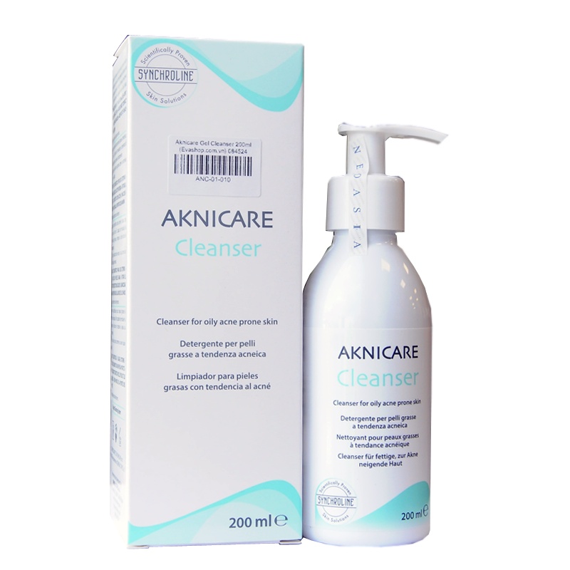 ✅ Aknicare Gel Rửa Mặt Cho Da Dầu Mụn Cleanser 200ml