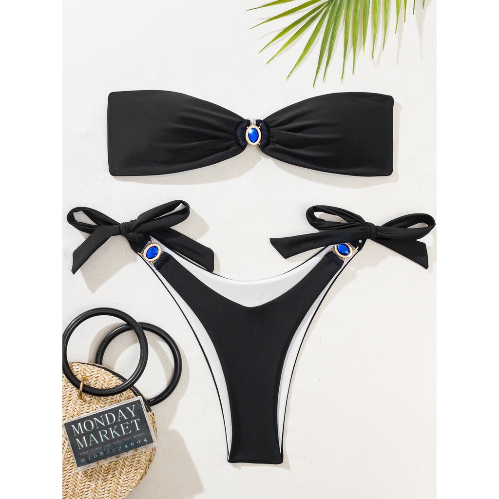 Bộ bikini 2 mảnh màu sắc thời trang cho nữ | BigBuy360 - bigbuy360.vn