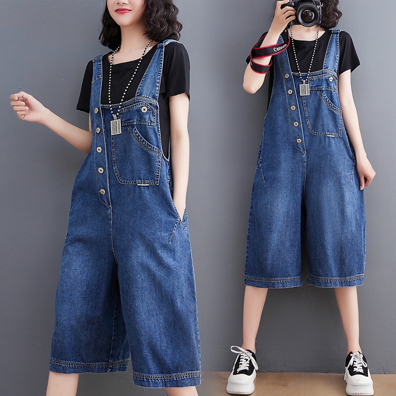 Quần yếm bò bigsize ống rộng thời trang(B242)