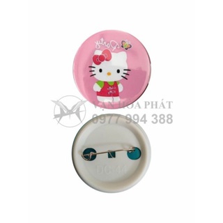 Phôi huy hiệu nhựa 4.4cm, huy hiệu gắn balo