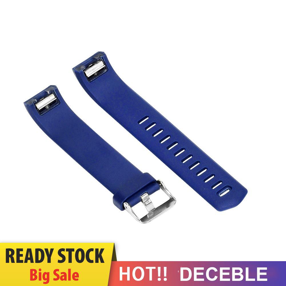 Deceble S Size Silicone Watchband Strap Replacement for Fitbit Charge 2 Smart Watch