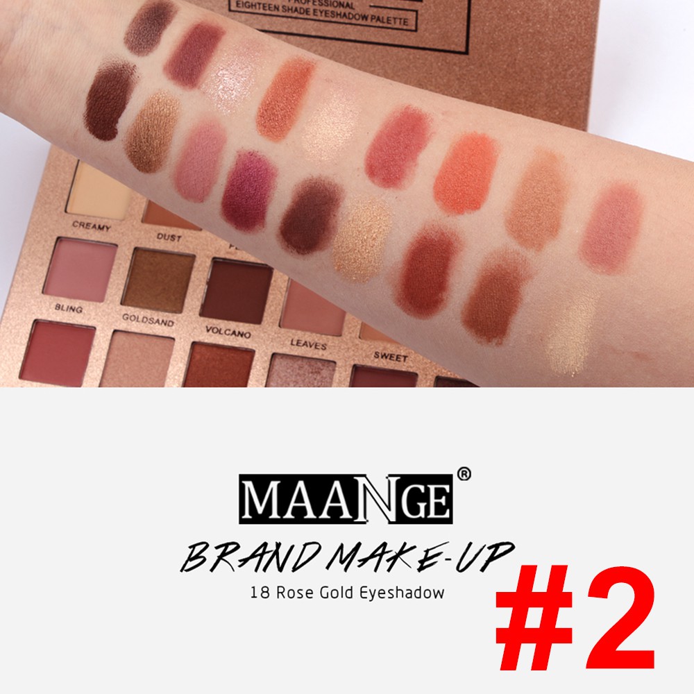 (Hàng Mới Về) Bảng Phấn Mắt 18 Màu Sắc Lâu Trôi Trang Điểm Thời Trang