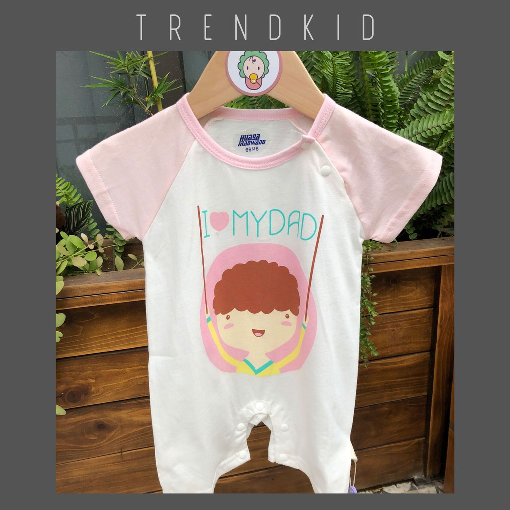 Bodysuit, bộ liền thân cho trẻ sơ sinh in hình I love dad