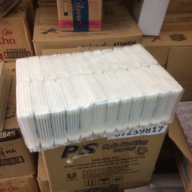 Bông tăm bịch 24 gói 100 que