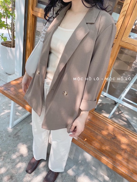 Áo vest blazers mỏng 2 khuy freesize chính hãng boiling | BigBuy360 - bigbuy360.vn