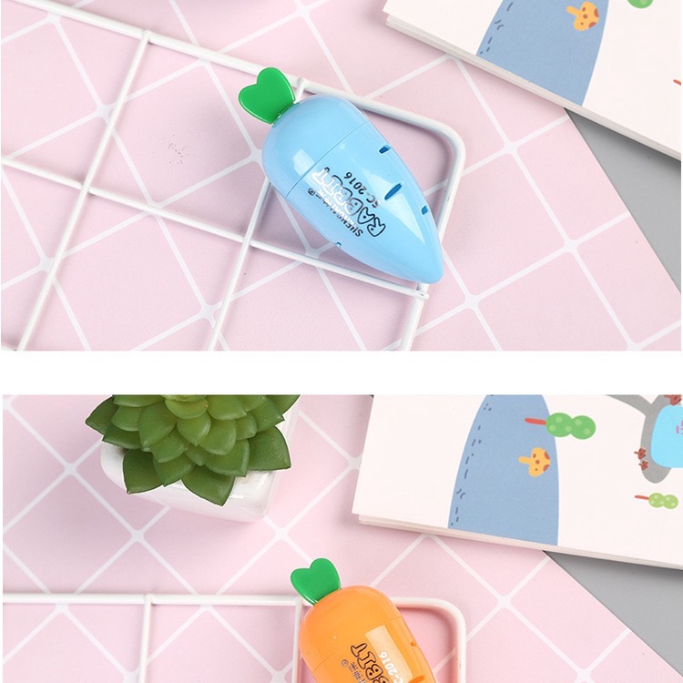 Gọt bút chì hình củ cà rốt nhiều màu dễ thương