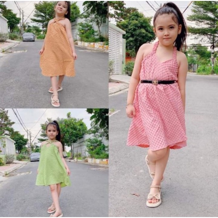 Đầm Baby Doll cho bé siu xinh nhé các mum chất vải Xốp dày dặn Shop Cam Kết Hình Chính Chủ