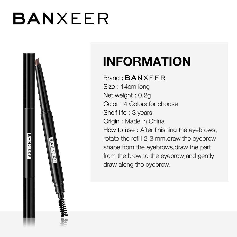 (Hàng Mới Về) Chì Kẻ Lông Mày Lâu Trôi 4 Màu Tùy Chọn Banxeer Bx13 | BigBuy360 - bigbuy360.vn