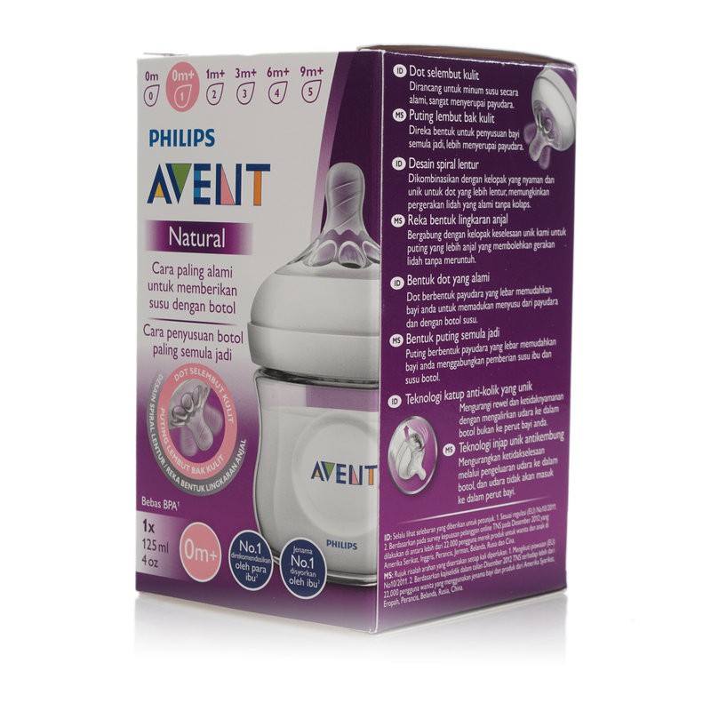 Bình Sữa Philips Avent Natural Mô Phỏng Tự Nhiên 125ml 260ml 330ml