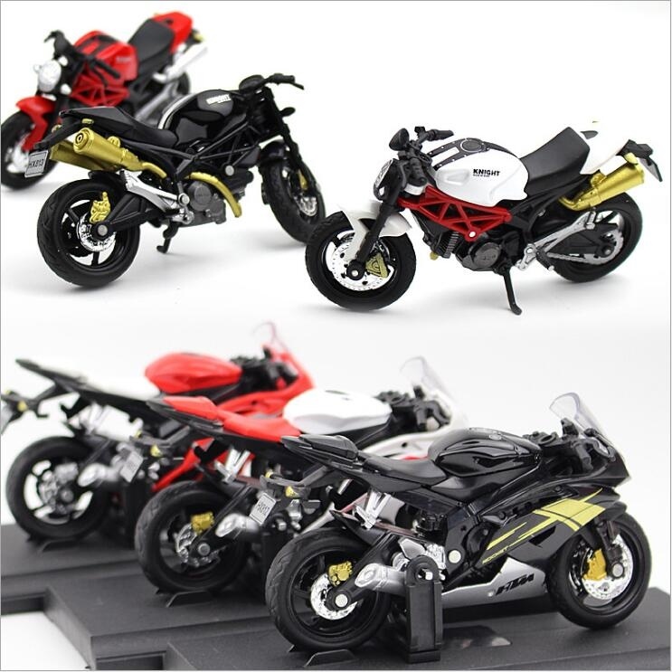 Mô hình xe mô tô Ducati Monster tỉ lệ 1/18  làm quà tặng cho trẻ