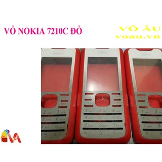 VỎ NOKIA 7210C MÀU ĐỎ KHÔNG PHÍM