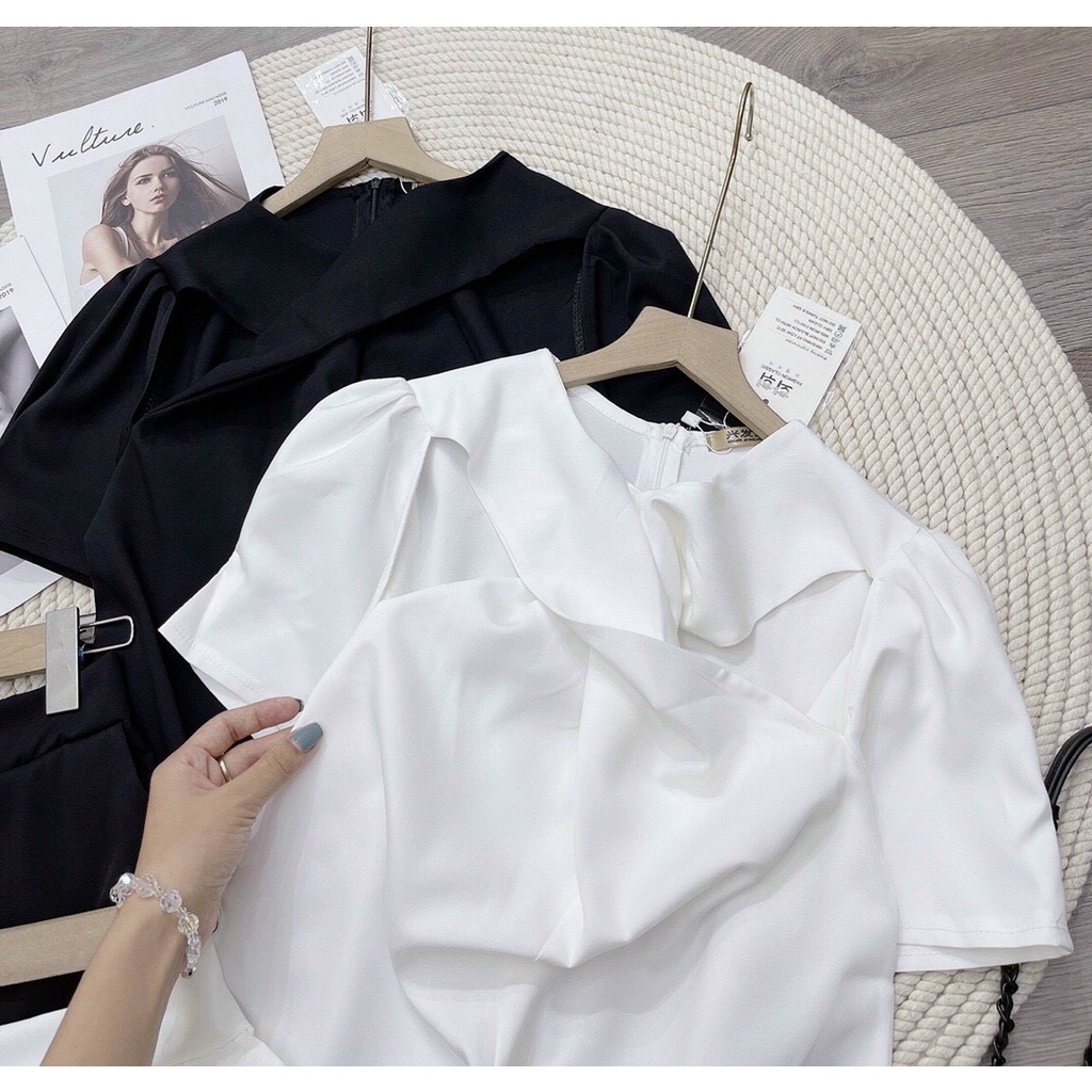 Áo xinh lạ mắt 2màu basic 𝐊𝐄̀𝐌 𝐀̉𝐍𝐇 𝐓𝐇𝐀̣̂𝐓  𝐁𝐀𝐎 𝐊𝐈𝐄̂̉𝐌 ❌