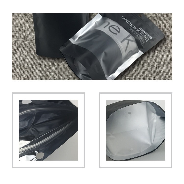 Túi zip đựng quần lót Nam, Nữ loại túi cao cấp tự đứng kích thước 21cm x 14cm