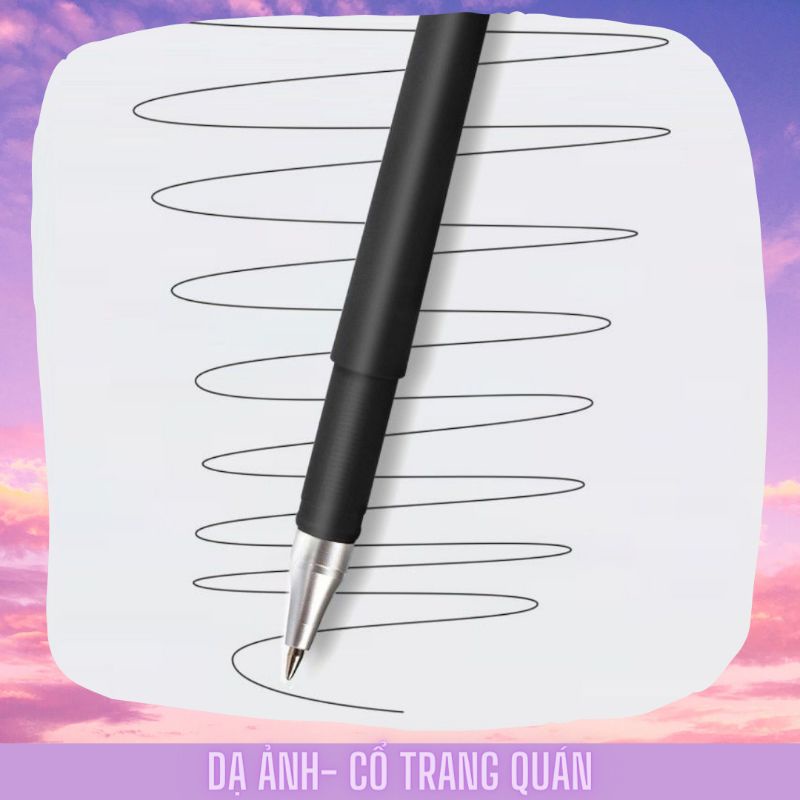 Bút Bi Nước Bút Gel Văn Phòng 0.5mm Mực Đều Nét Chữ Đẹp