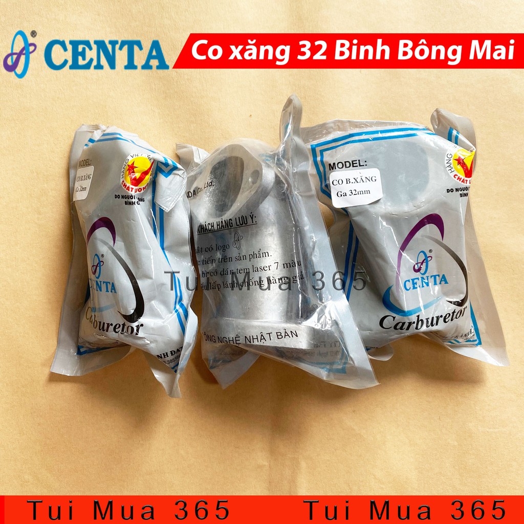 Co xăng cổ 32mm cho bình bông mai Centa