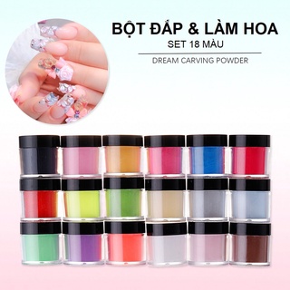 Set 24 Màu Bột Đắp Móng & Bột Làm Hoa