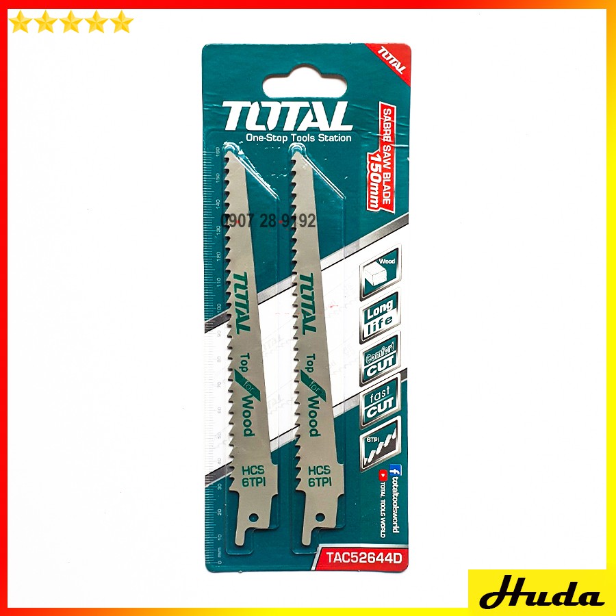 [Chính hãng TOTAL] Bộ 2 lưỡi cưa kiếm (cưa gỗ) Total TAC52644D